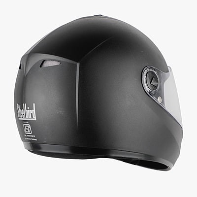 STEELBIRD SBH-2 ROX PLUS DASHING BLACK C/V (L)