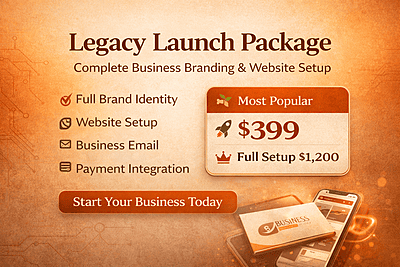 Small Business Branding Package | Logo, Business Cards & Marketing Kit β The Momentum Package Small Business Branding Package | Logo, Business Cards & Marketing Kit β The Momentum Package