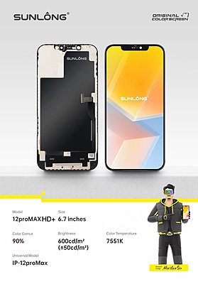 SUNLONG iPhone 12 Pro Max HD+ LCD Screen Replacement 6.7 Inch