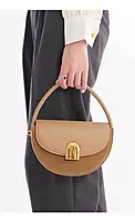LORDY KNACK VINTAGE COWHIDE SADDLE BAG KHAKI