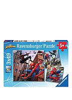 Spiderman 3x49 Piece Jigsaw Puzzles
