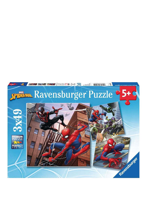 Spiderman 3x49 Piece Jigsaw Puzzles