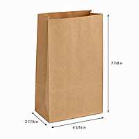 1# Brown Paper Bags 16/500
