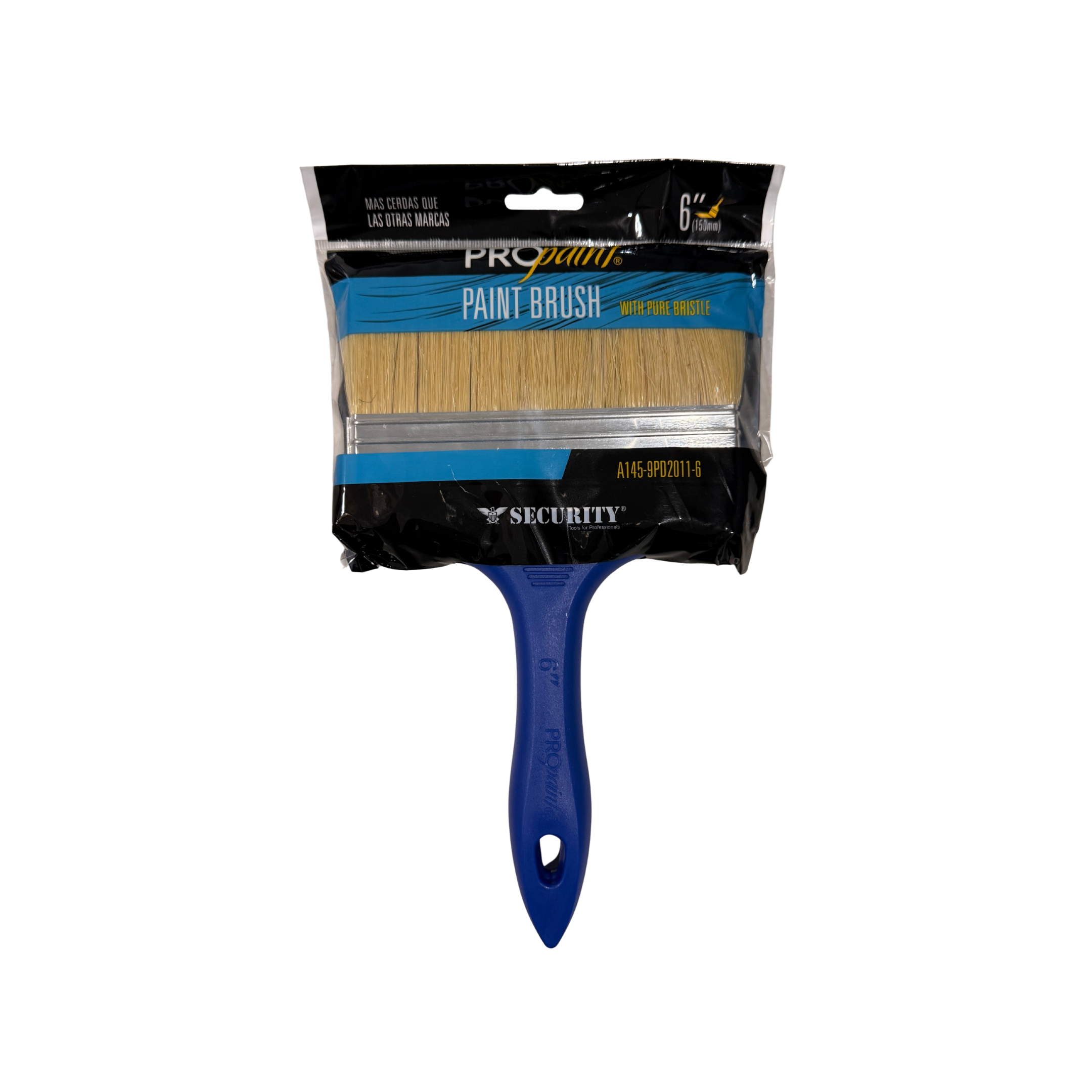 PROPAINT PAINT BRUSH WITH PURE BRISTLE PLASTIC HANDLE 6"