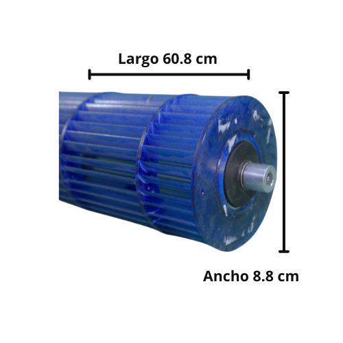 Turbina Para Minisplit Evaporador Largo 60.8cm Ancho 8.8cm Opresor Exterior - 1402283