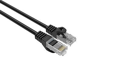 2FT Cat6 Slim Patch Cable Black