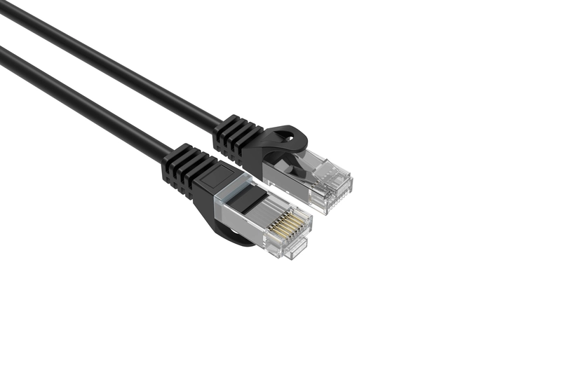 3FT Cat6 Slim Patch Cable Black
