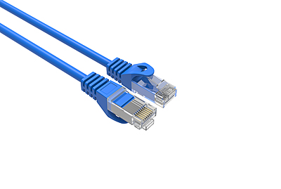 3FT Cat6 Slim Patch Cable Blue