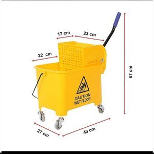 20L DELUXE MOP WRINGER BUCKET WITH BUCKET SIDE PRESS -   COMMERCIAL/JANITOR CLEANING BUCKET
