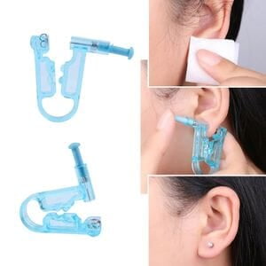 DISPOSABLE EAR NOSE PIERCING GUN WITH STERILIZING LIQUID