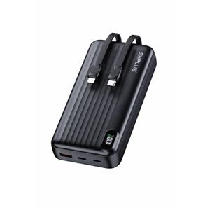 SHplus Portable Power Bank 20000mah High Capacity With Inbuilt Cable(SH-P2001)