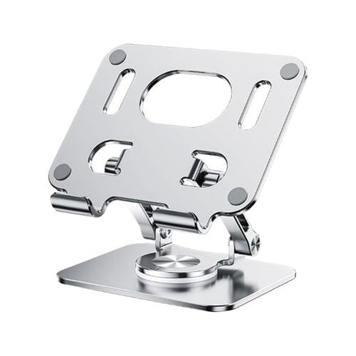 STAINLESS STEEL 360° ROTATING ADJUSTABLE DESKTOP PHONE TABLET STAND
