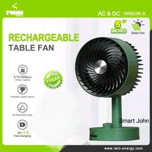 IWIN 5INCHES RECHARGEABLE FAN