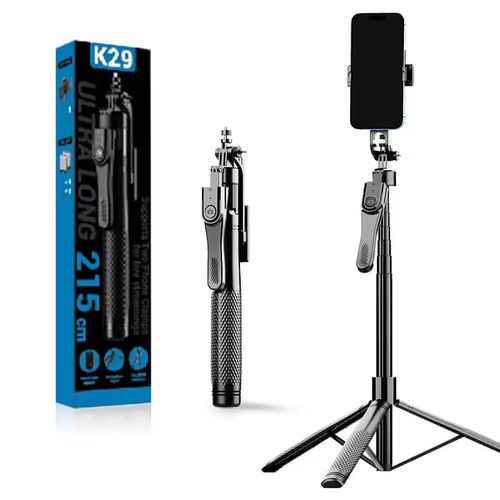 K29 ULTRA LONG SELFIE STICK / TRIPOD STAND - 2.15METER LONG