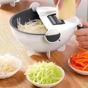 9 PIECES VEGETABLE CUTTER WET BASKET FRUITS AND VEGETABLE GRATER