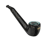 LUZID:KART PIPE BLACK GOLD MARBLE
