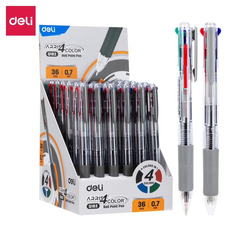 DELI EQ182 ARRIS BALL POINT 0.7MM 4 IN 1 PEN