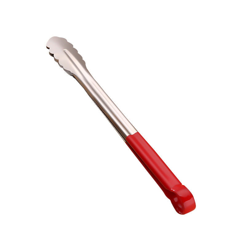 HIGH QUALITY STAINLESS STEEL LONG INSULATED HANDLE FOOD TONG
