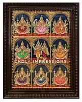 Ashtalakshmi Tanjore Painting - Exclusive Collection Ashtalakshmi Tanjore Painting - Exclusive Collection