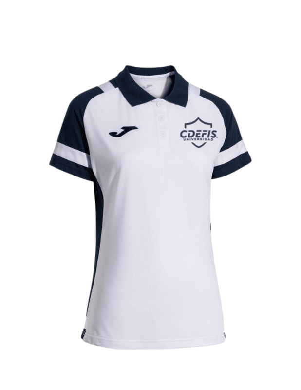 Polo Mujer Manga Corta Líder Blanco Marino Polo Mujer Manga Corta Líder Blanco Marino