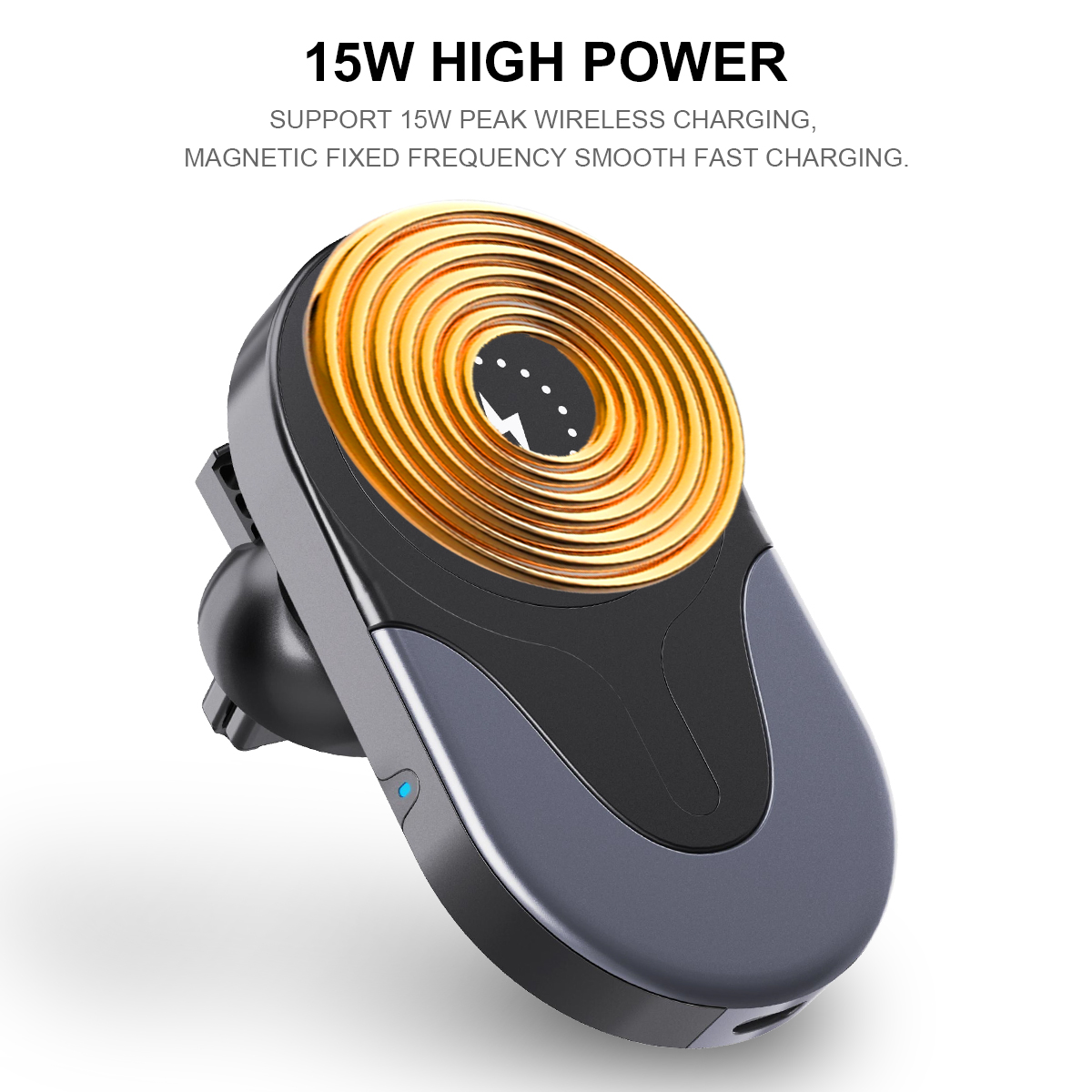 Magnetic wireless car charger for iPhone 12,13,14/Pro/mini/Promax