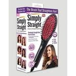SIMPLY STRAIGHT CERAMIC HAIR STRAIGHTENING BRUSH HAIR STRAIGHTENER HOT STAYLING COMB