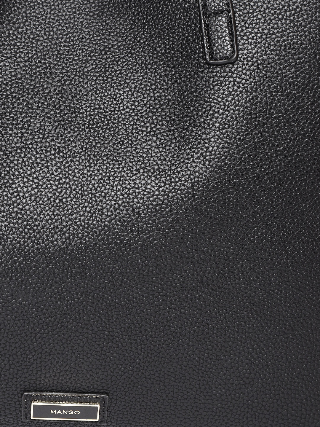 Black Solid Shoulder Bag