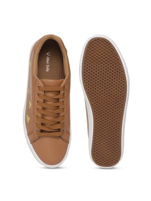 Women Brown Leather Sneakers