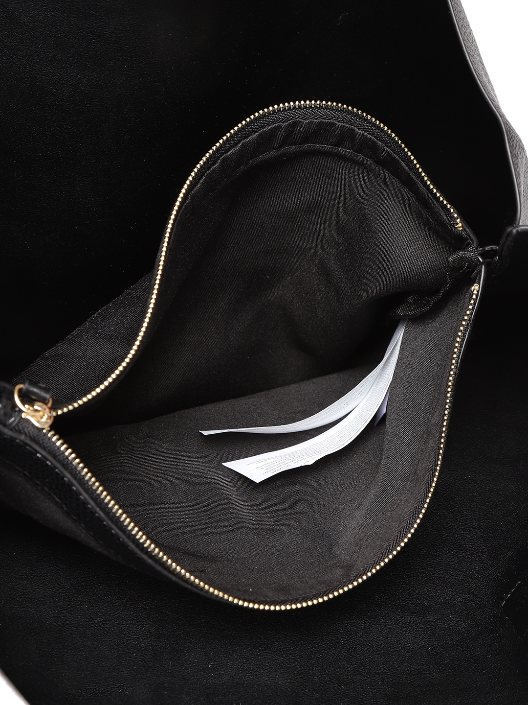 Black Solid Shoulder Bag