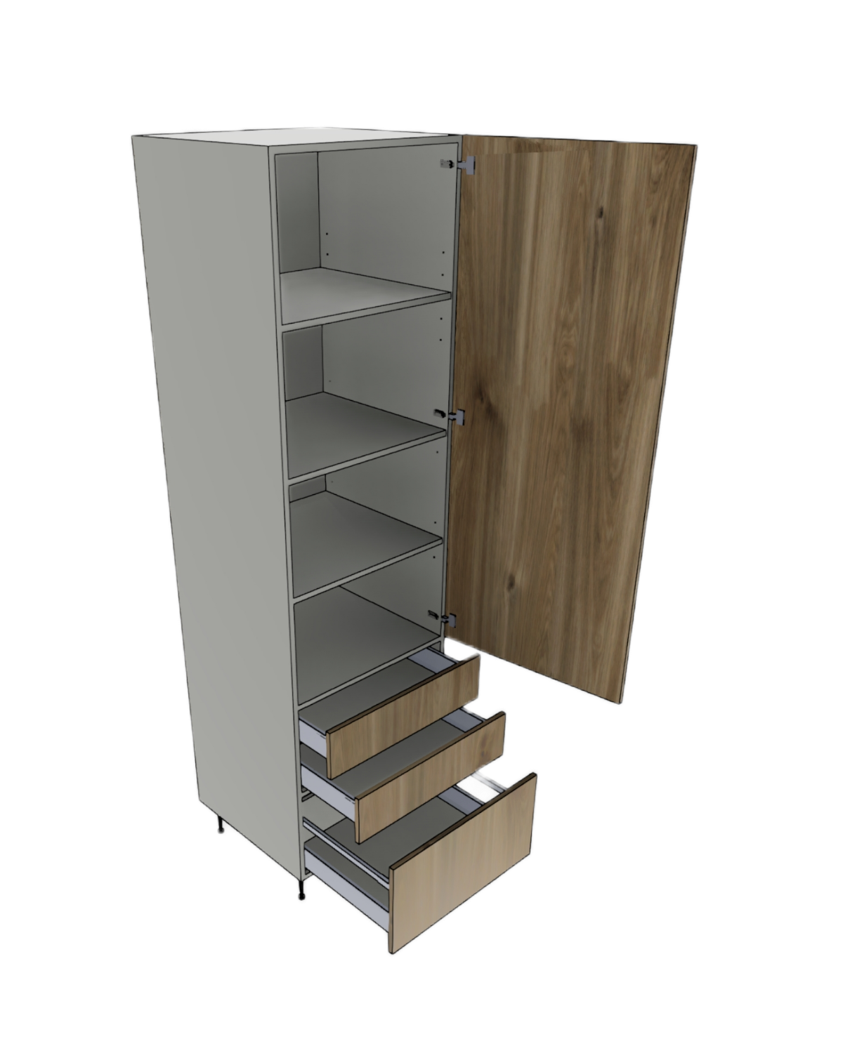 TALL PANTRY 1 BOTTOM 2 TOP DRAWER 1 DOOR CUSTOM