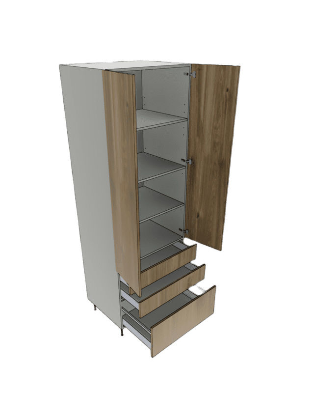 TALL PANTRY 1 BOTTOM 2 TOP DRAWER 2 DOOR CUSTOM