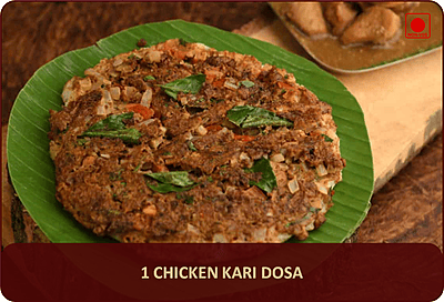 Chicken Kari Dosa - 1 Pcs