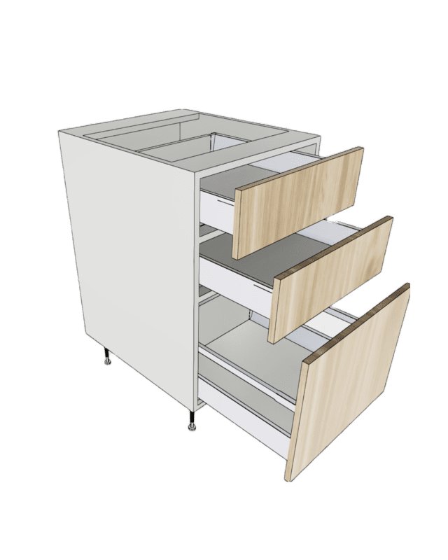 BASE CABINET 1 BOTTOM 2 TOP DRAWER