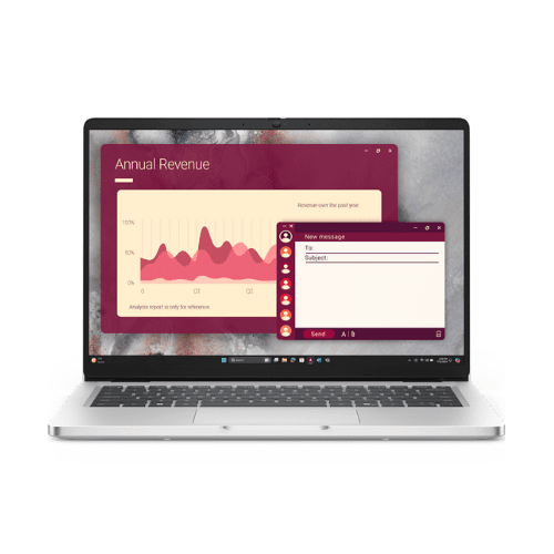 Dell PRO 14 PC14250 Intel Core Ultra 5 235U vPro 8GB RAM 512GB SSD 14″ FHD Arabic Free Dos 1 Year