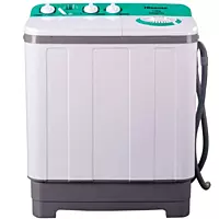 HISENSE WSBE101 TWIN TUB SEMI-AUTOMATIC WASHING MACHINE WHITE
