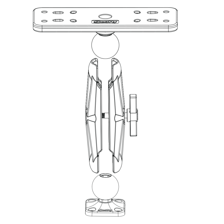Scotty 1.5" Ball System 7" Arm