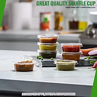 1.5oz Souffle Cups with Lids Eco-Island set 40/50