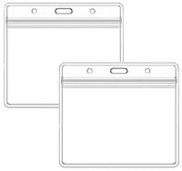 Badge Holder - (horizontal, clear)