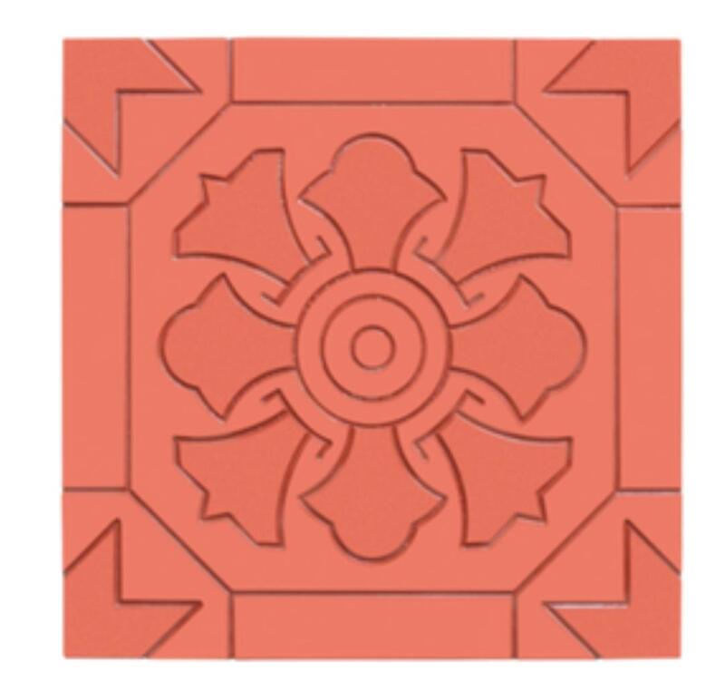 Flora chequered tiles