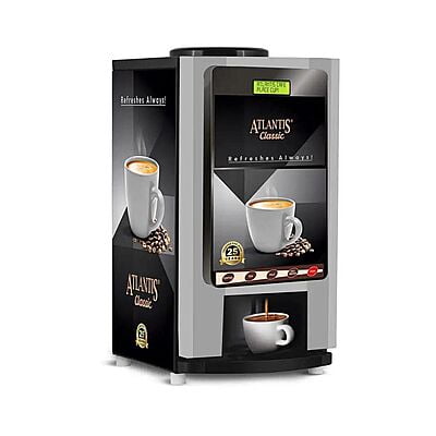 The sleek Atlantis Classic 2 lane Coffee Machine being used in a modern Gurgaon office pantry. The sleek Atlantis Classic 2 lane Coffee Machine being used in a modern Gurgaon office pantry.