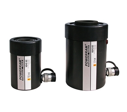 POWERRAM Hollow Hydraulic Cylinders, Single-Acting Spring Return, NSHS & NRHS-Series