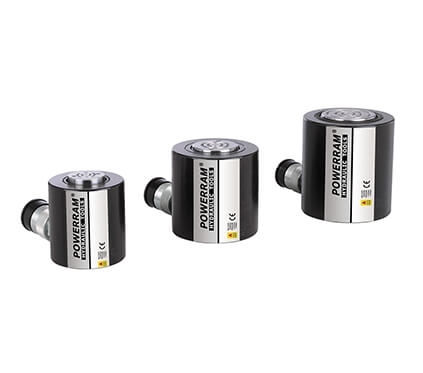 POWERRAM Hydraulic Low Height Single Acting Spring Return Cylinder, NSCS Series