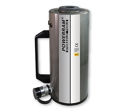 POWERRAM Hollow-Aluminium Hydraulic Cylinders, Single-Acting Spring Return, ACHC-Series