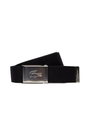 Men Set of 2 Black Solid Belts