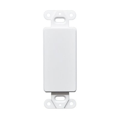 Decorator Blank Wall Plate - White Decorator Blank Wall Plate - White