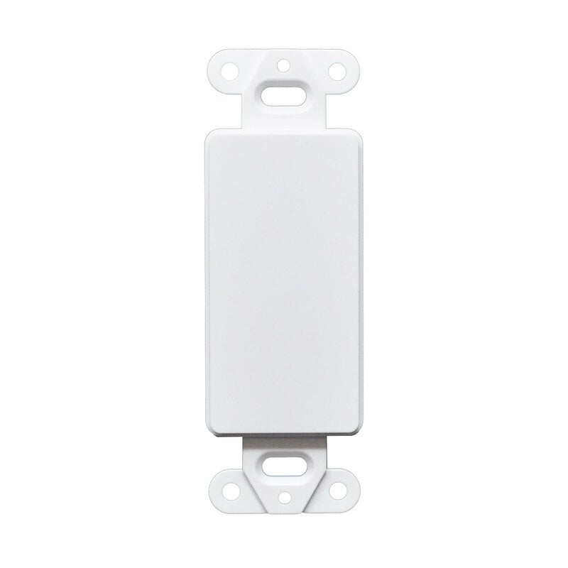 Decorator Blank Wall Plate - White Decorator Blank Wall Plate - White