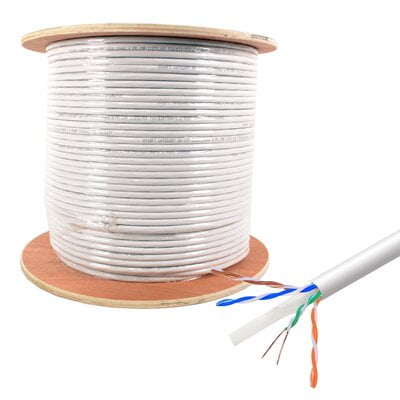 Cat6a Utp Cmr Cable 10Gs 23Awg 1000Ft White