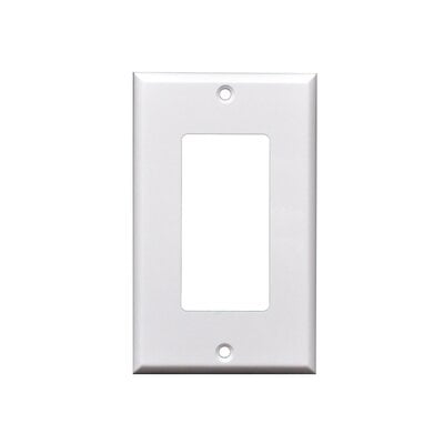 1-Gang Standard Decorator Wall Plate - White