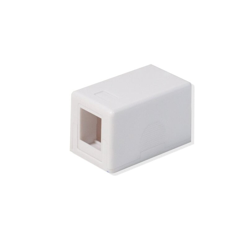 Blank Keystone Surface Mount Box 1 Port White Blank Keystone Surface Mount Box 1 Port White