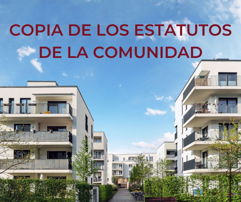 Copia Estatutos Comunidad Propietarios Copia Estatutos Comunidad Propietarios